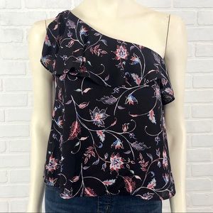 ASTR off the shoulder ruffle floral top NWT